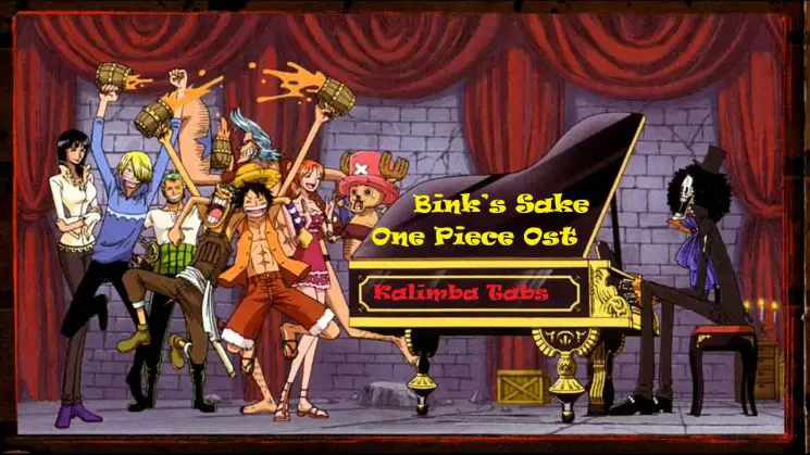 Partition Kalimba One Piece Binks' Sake Chiffres : r/InstrumentsduMonde
