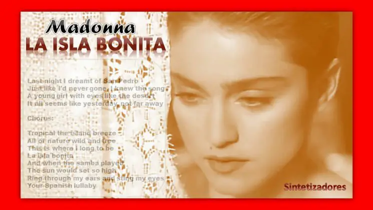 La Isla Bonita By Madonna Kalimba Tabs