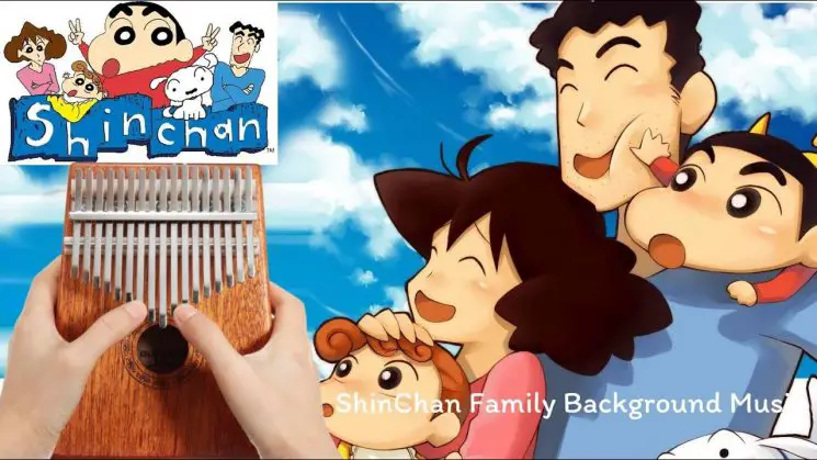 Crayon Shinchan Family Background Music Kalimba Tabs
