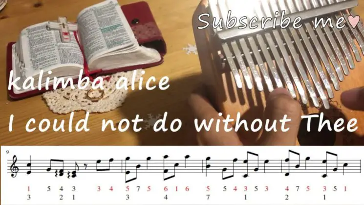 I Could Not Do Without Thee By Steve Petit Evangelistic Association Kalimba Tabs