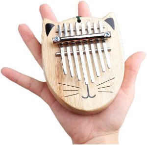 Best Cat Kalimba JONAS C GECKO 8 Keys Portable Mini Kalimba Handmade Musical