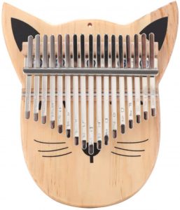 Best Cat Kalimba Kalimba 17 Keys Thumb Piano Portable Finger Piano Musical Instrument (cat)