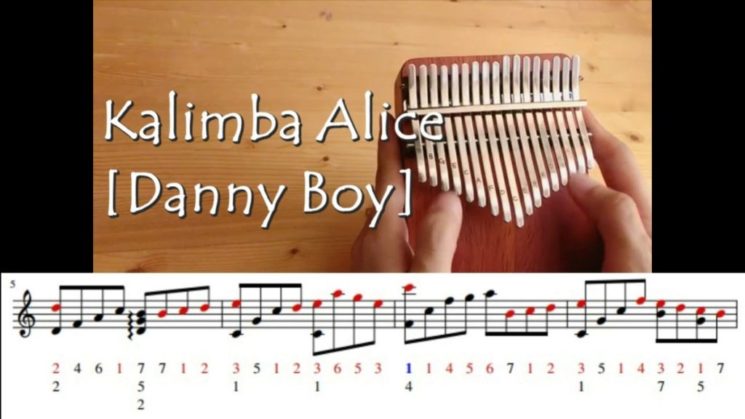 Danny Boy (Londonderry Air) By Frederic Weatherly Kalimba Tabs