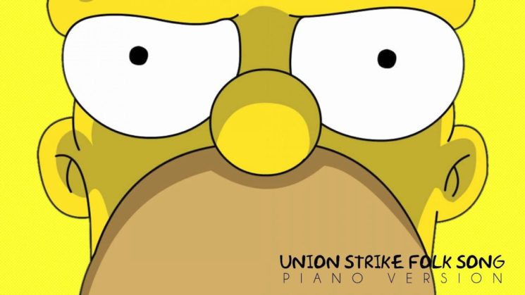Union Strike Folk Song (Simpsons s04e17) Kalimba Tabs