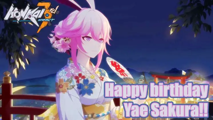 (2021) Yae Sakura Birthday Theme Kalimba Tabs