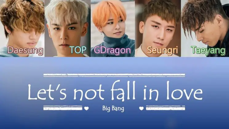 Let’s Not Fall In Love By Bigbang Kalimba Tabs