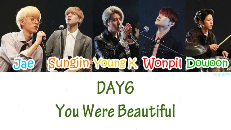 You Were Beautiful By DAY6 Kalimba Tabs
