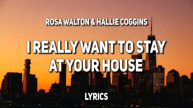 I Really Want To Stay At Your House By Rosa Walton Kalimba Tabs
