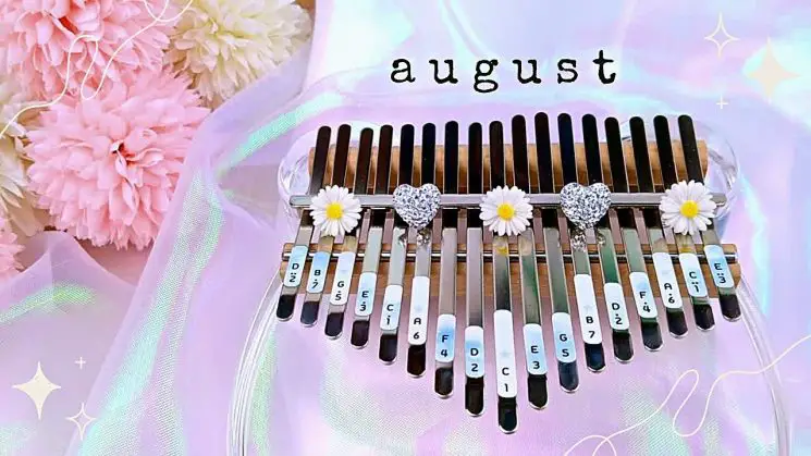 August By Taylor Swift Kalimba Tabs