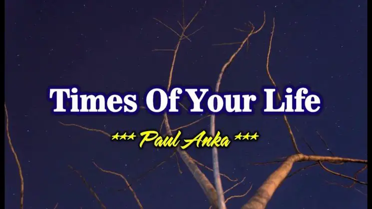 Times Of Your Life By Paul Anka Kalimba Tabs