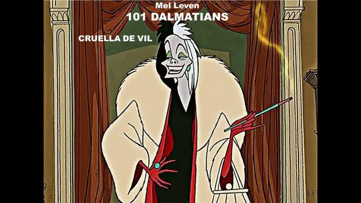 Cruella De Vil By 101 Dalmatians (Mel Leven) Kalimba Tabs